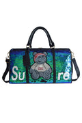 Bear Sequins Tote Handbags HB1016