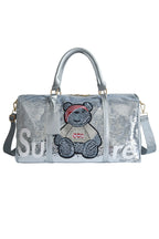 Bear Sequins Tote Handbags HB1016