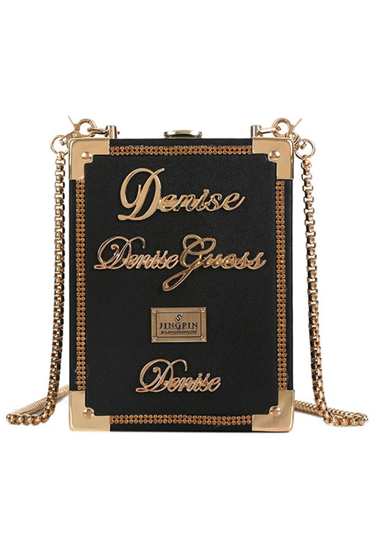 Letter Box Pu Leather Crossbody HB1030