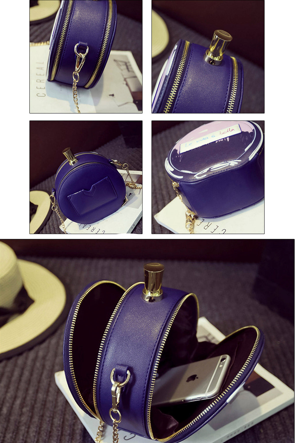 Circle Pu Leather Handbags HB1051