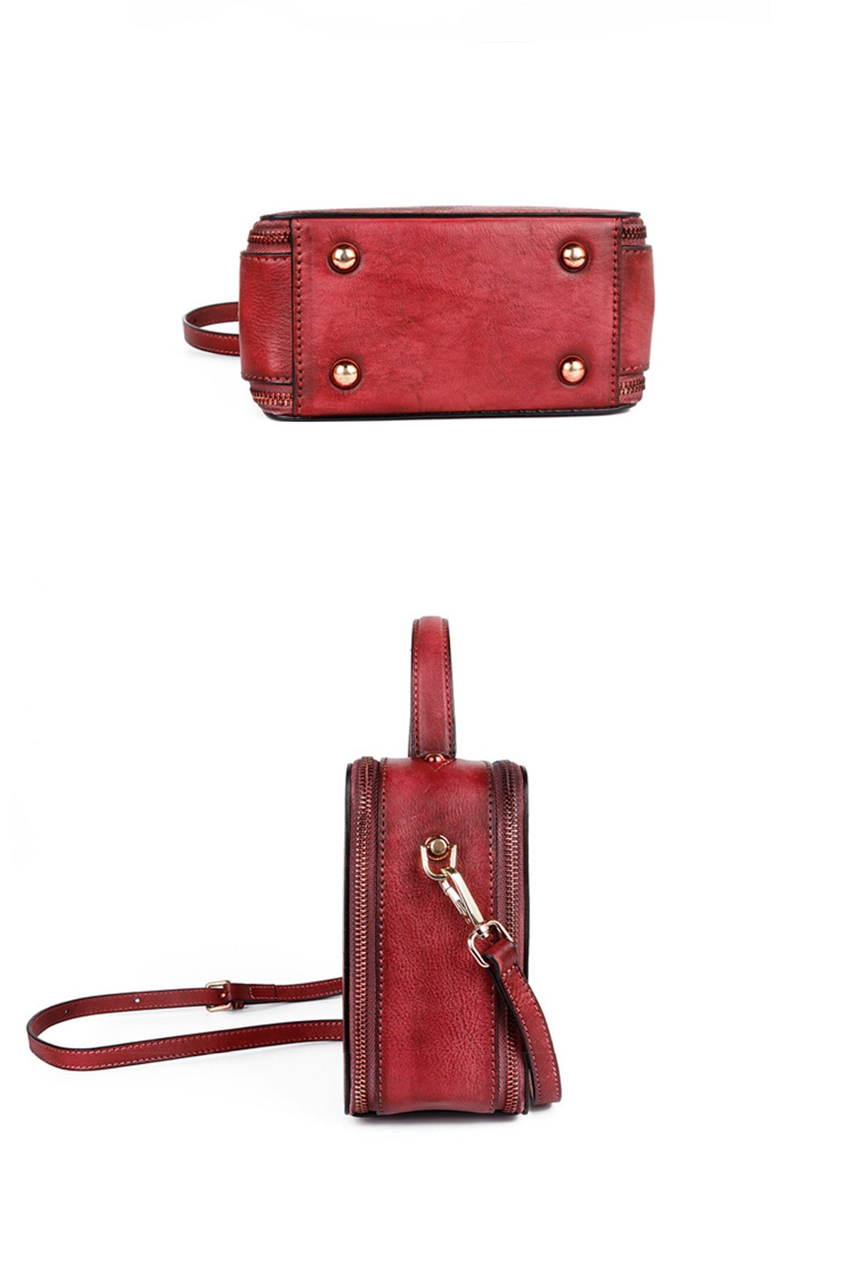 Deer Real Leather Crossbody Handbags HB1064