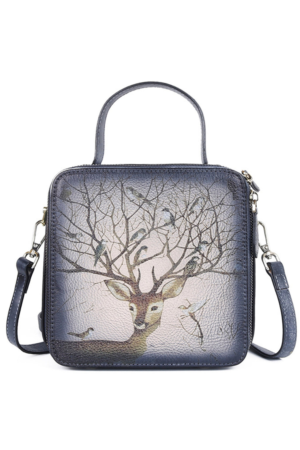 Deer Real Leather Crossbody Handbags HB1064