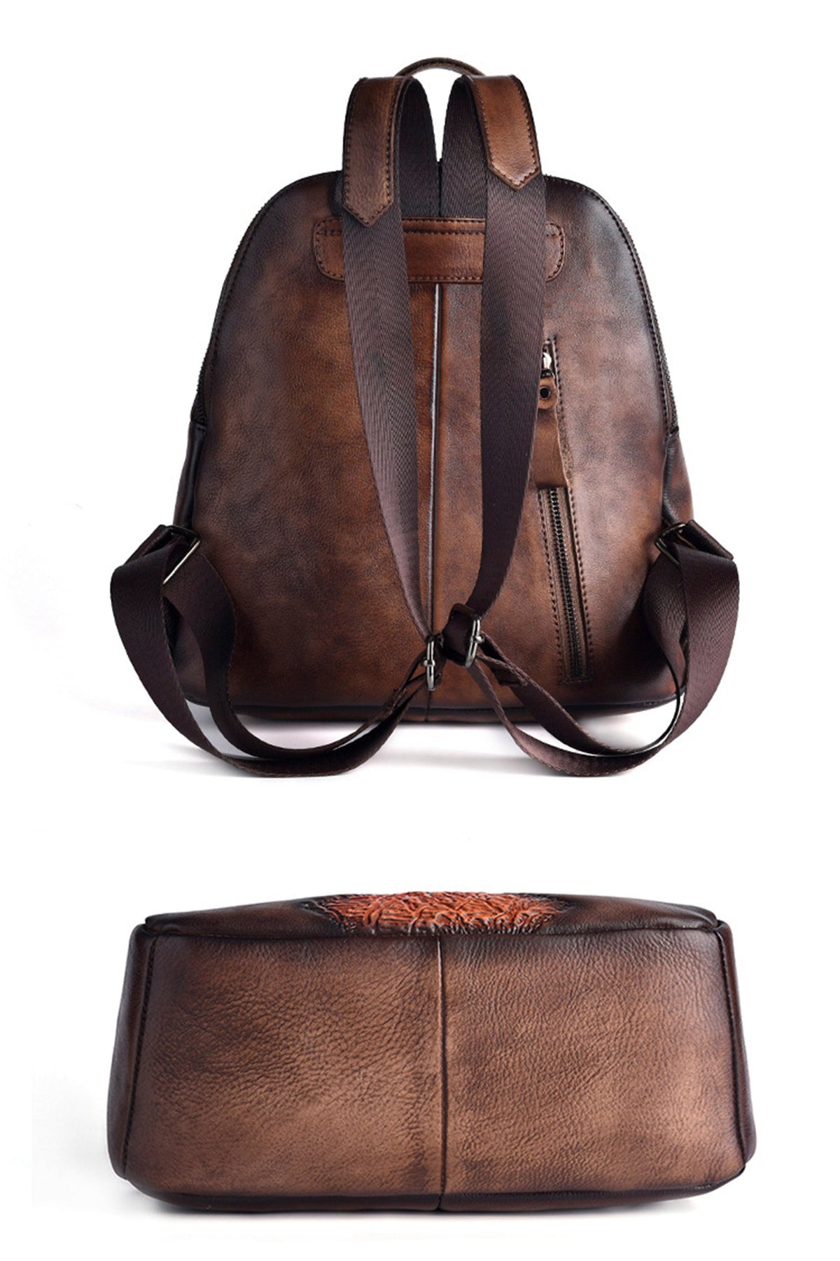 Diamond Real Leather Backpack HB1073