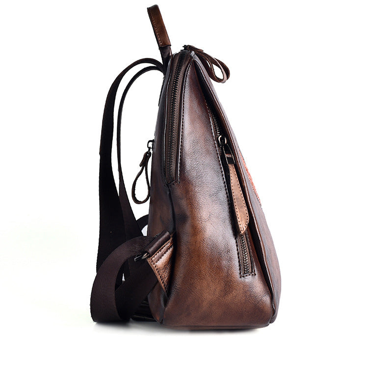 Diamond Real Leather Backpack HB1073