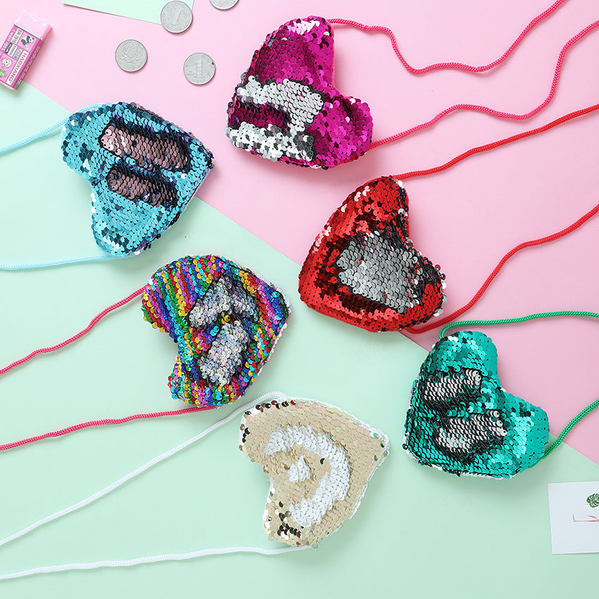 Heart Sequins Crossbody HB1079