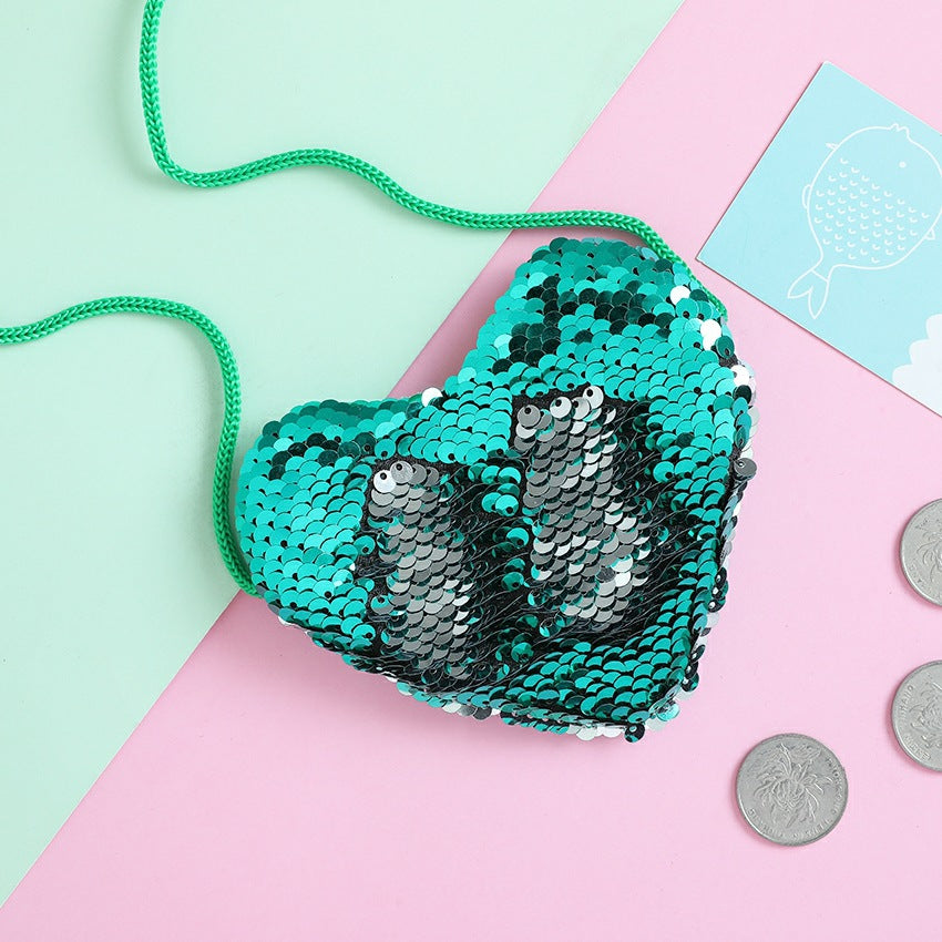 Heart Sequins Crossbody HB1079