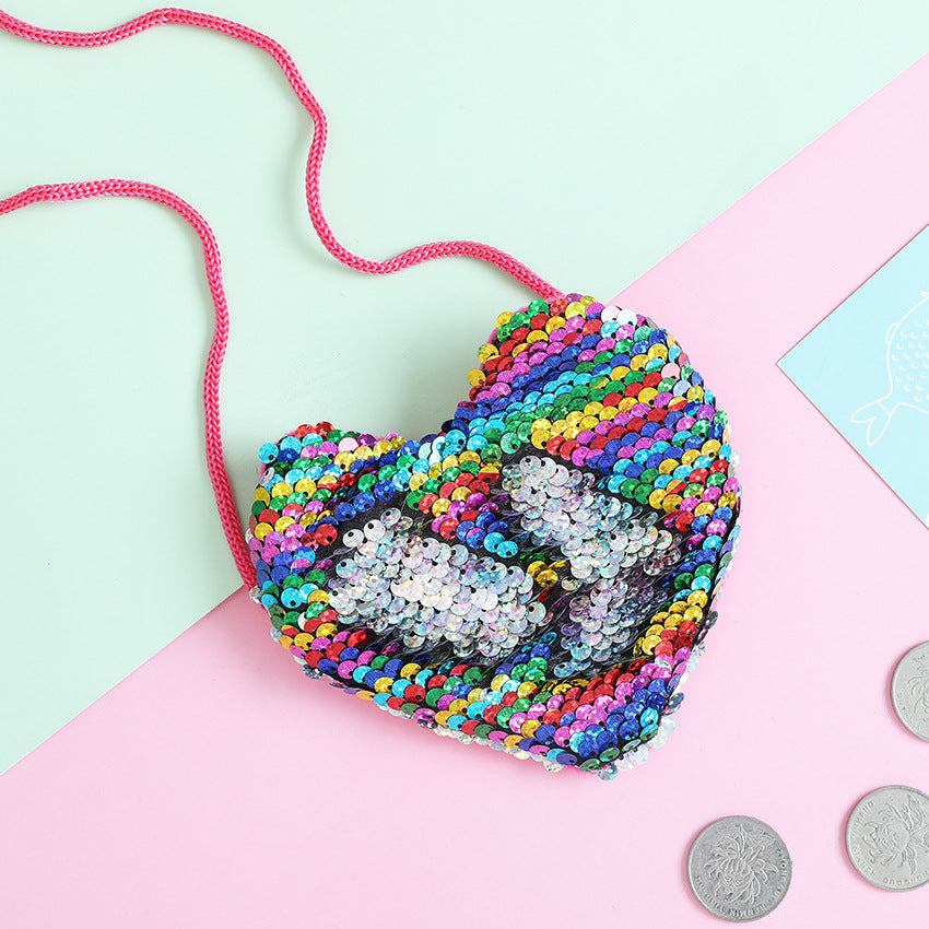 Heart Sequins Crossbody HB1079