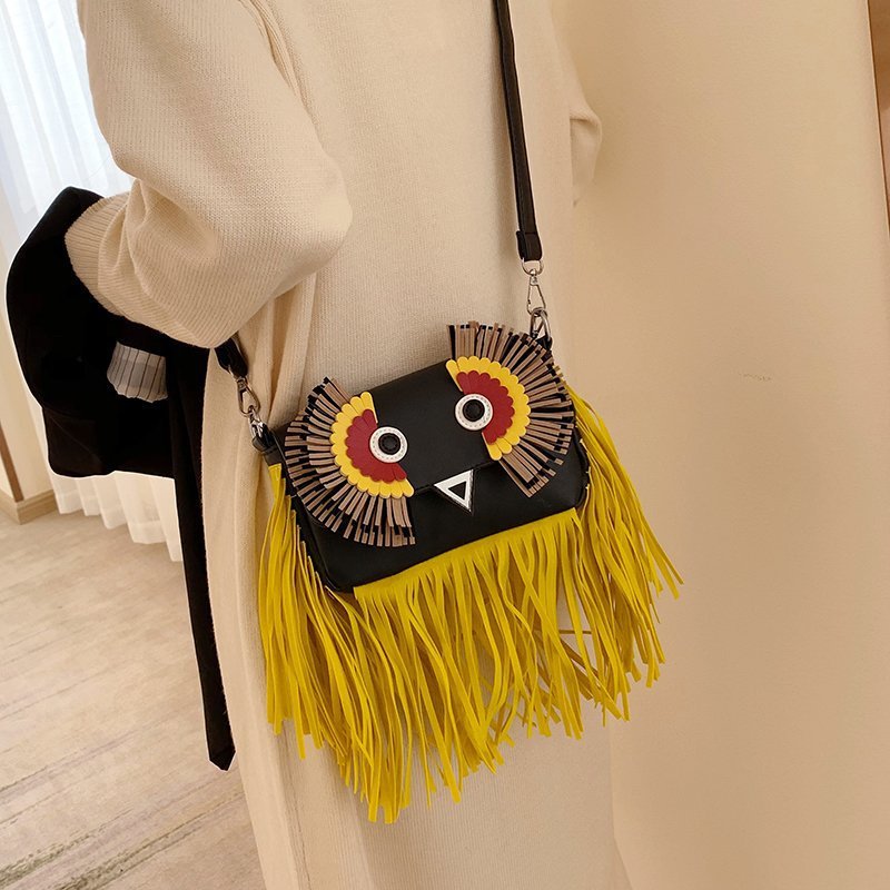 Owl Tassel Pu Leather Crossbody Bags HB1092