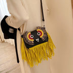 Owl Tassel Pu Leather Crossbody Bags HB1092