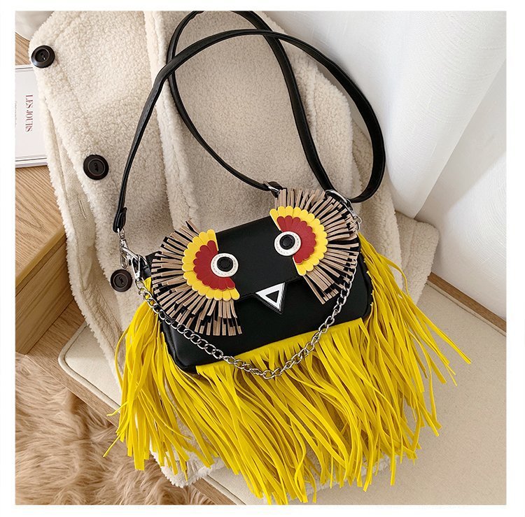 Owl Tassel Pu Leather Crossbody Bags HB1092