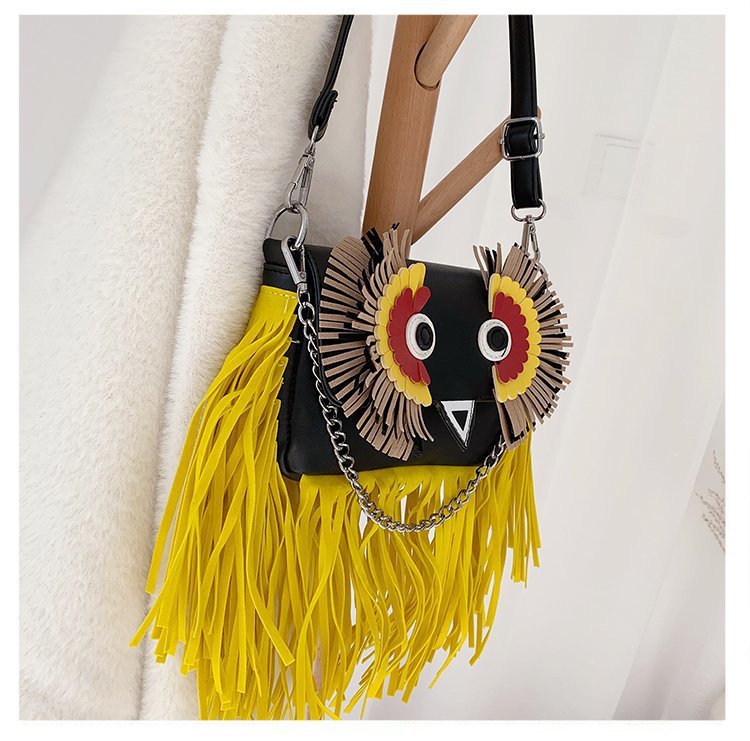 Owl Tassel Pu Leather Crossbody Bags HB1092