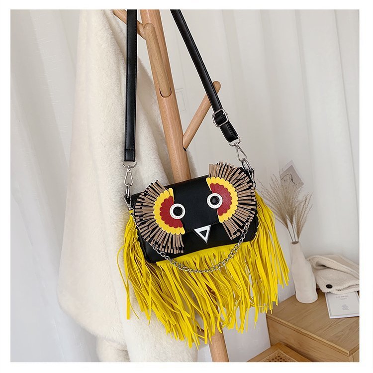 Owl Tassel Pu Leather Crossbody Bags HB1092
