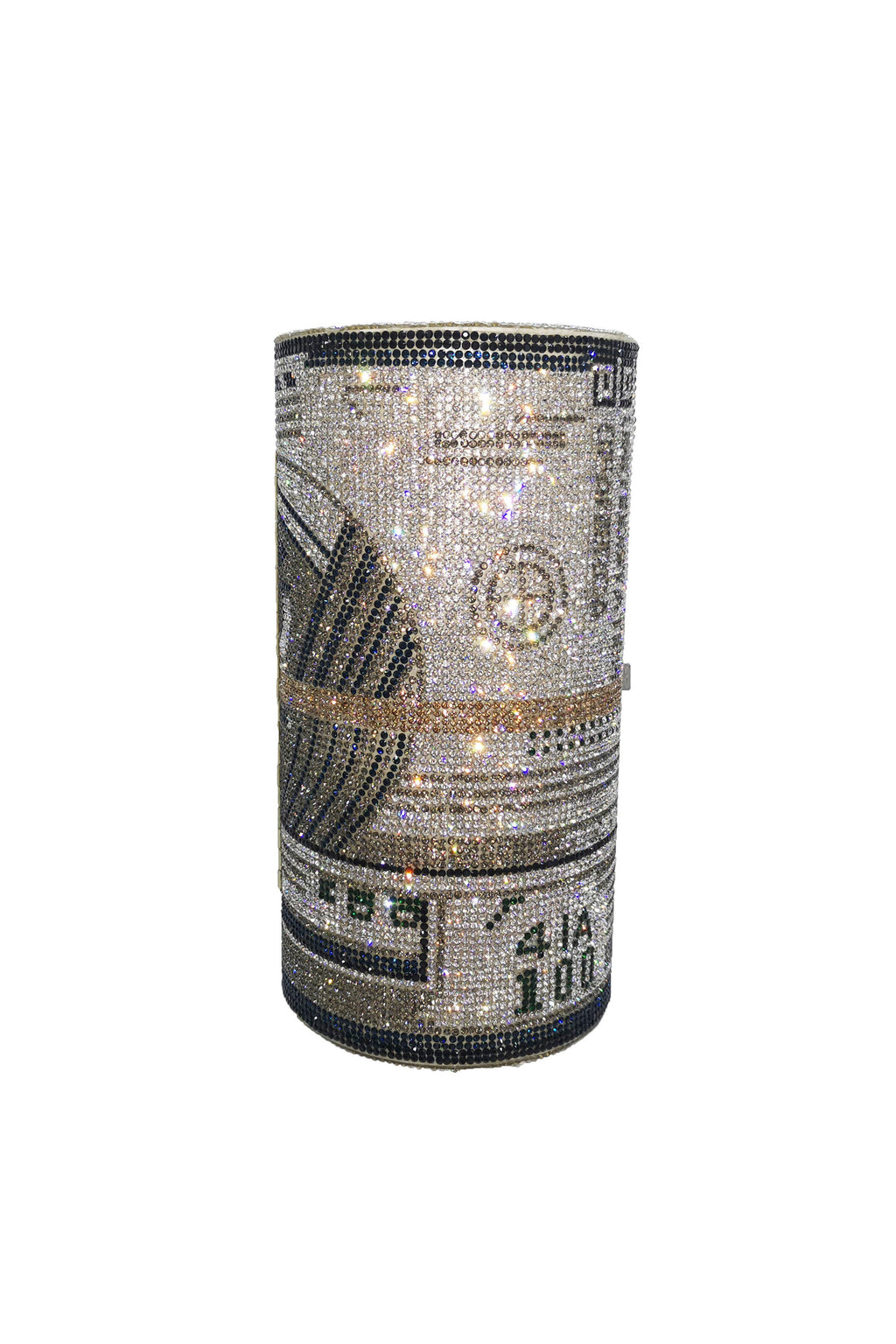 Dollar Cylinder Rhinestone Handbags HB1114