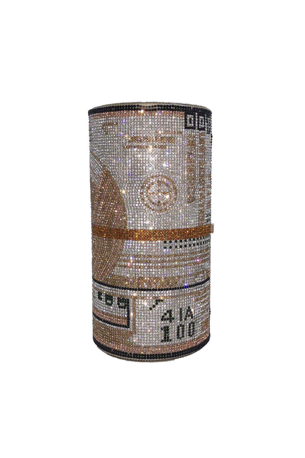 Dollar Cylinder Rhinestone Handbags HB1114
