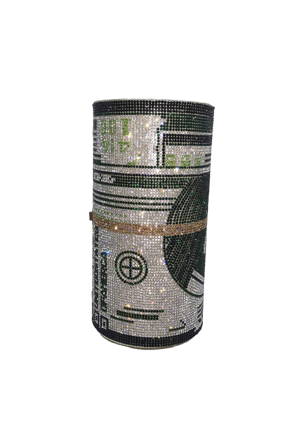 Dollar Cylinder Rhinestone Handbags HB1114