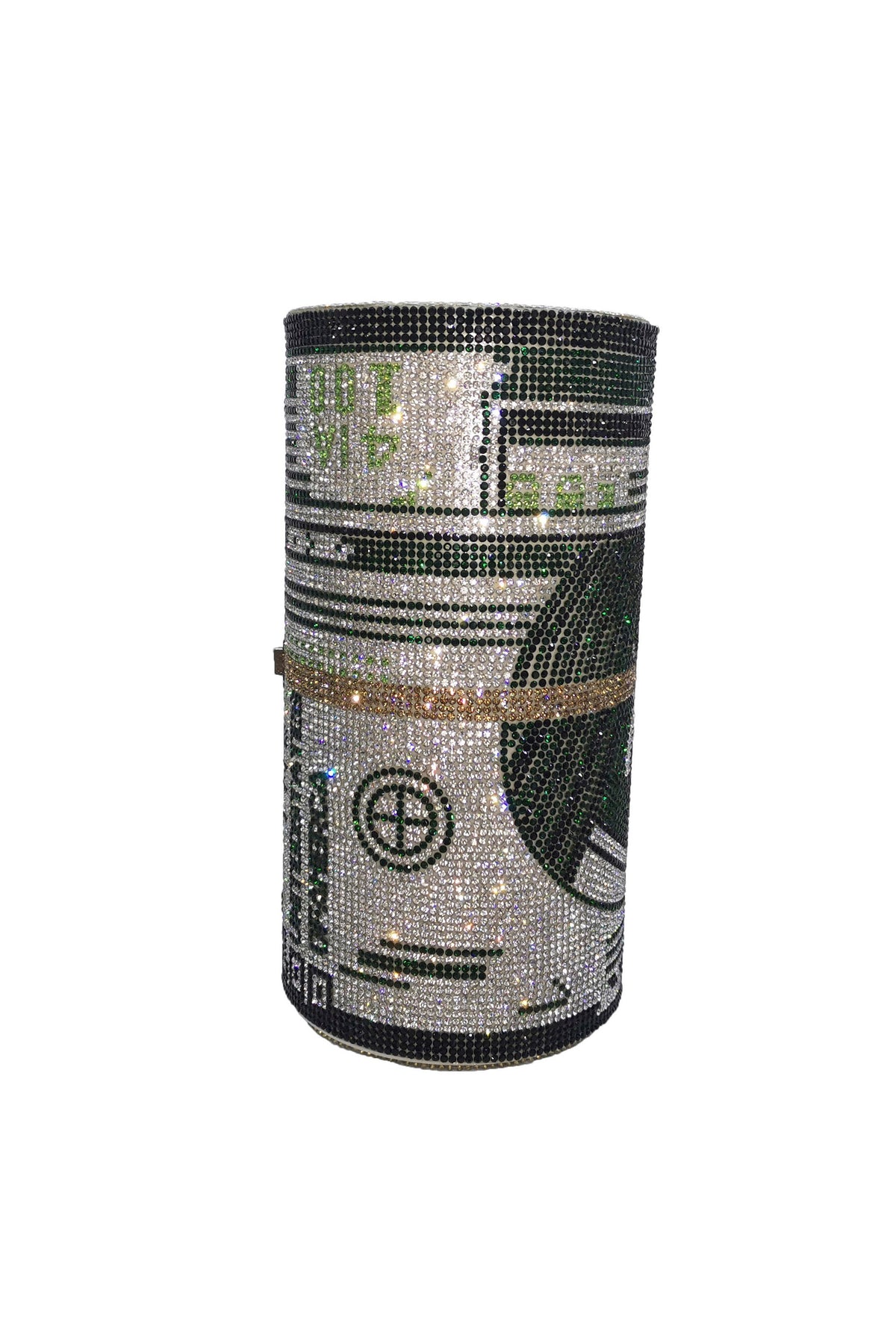 Dollar Cylinder Rhinestone Handbags HB1114