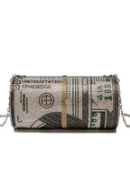 Dollar Cylinder Rhinestone Handbags HB1114