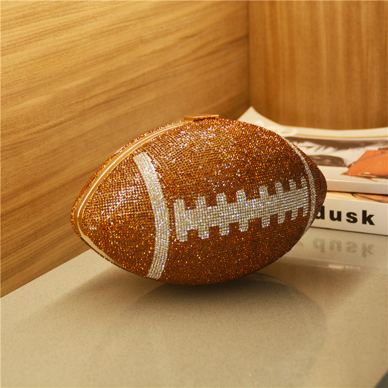 Football Rhinestone Clutch HB1115
