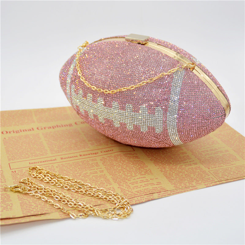 Football Rhinestone Clutch HB1115