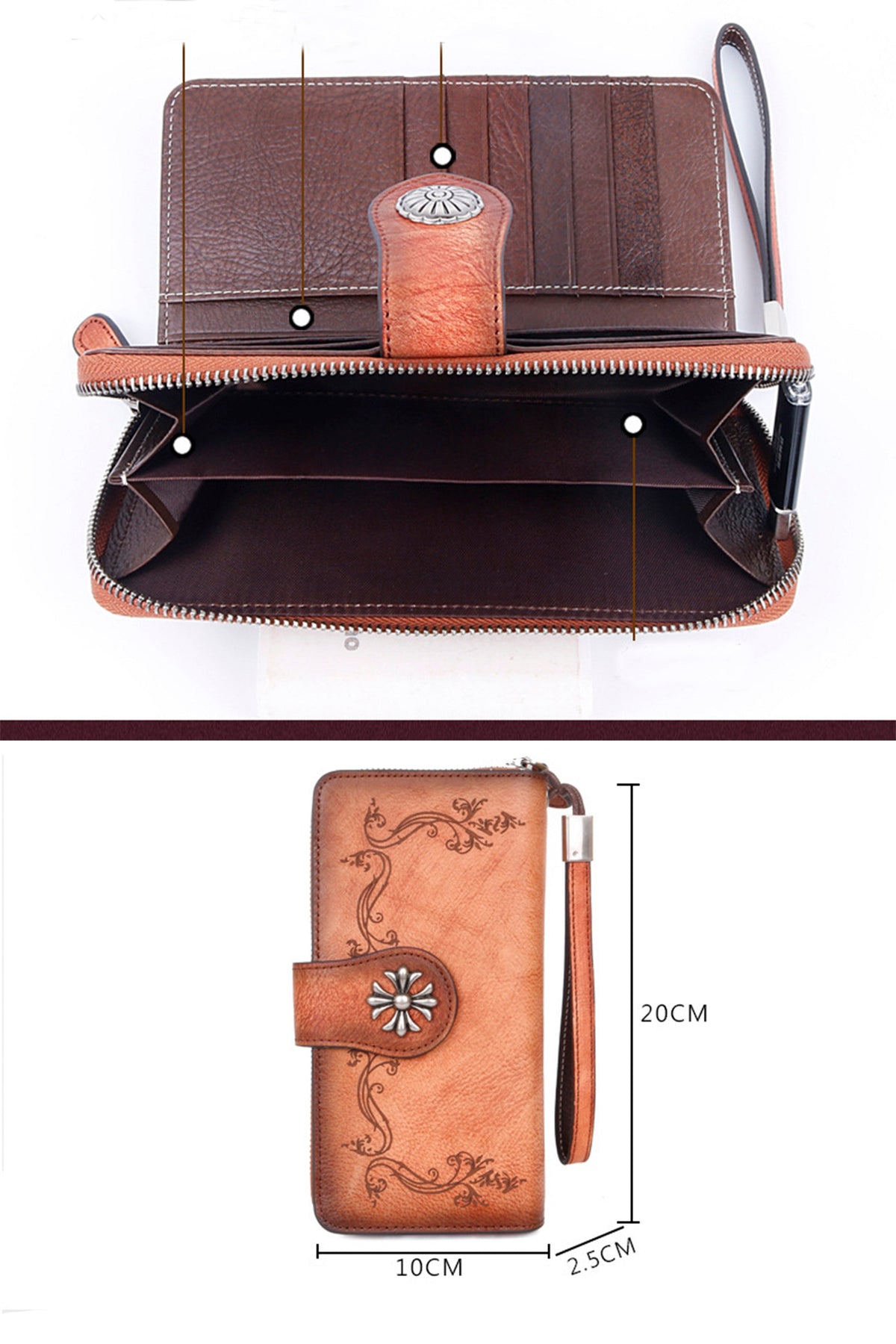 Cross Real Leather Wristlets HB1118