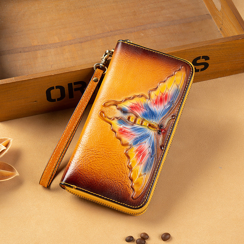Butterfly Real Leather Wristlets HB1158