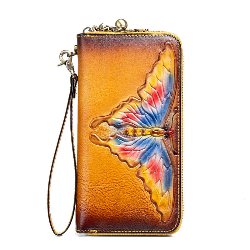 Butterfly Real Leather Wristlets HB1158
