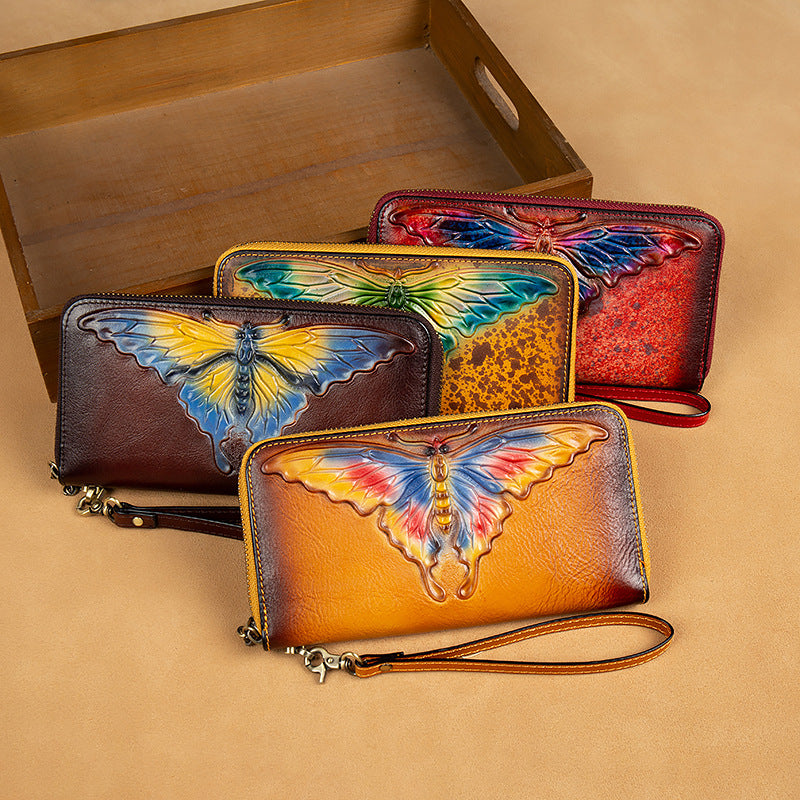 Butterfly Real Leather Wristlets HB1158