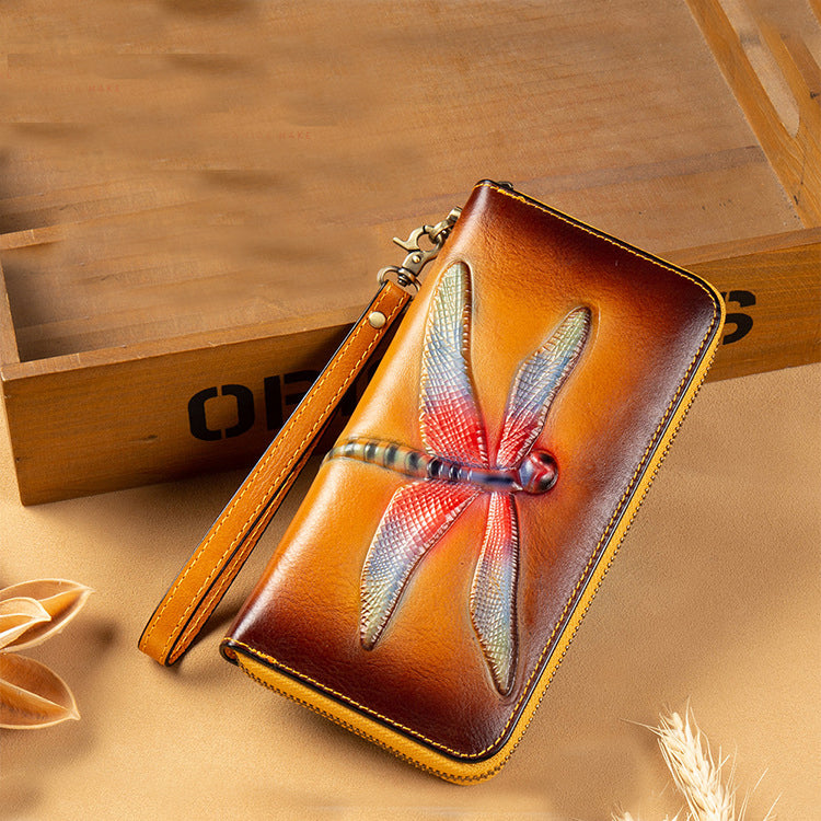 Dragonfly Real Leather Wristlets HB1159