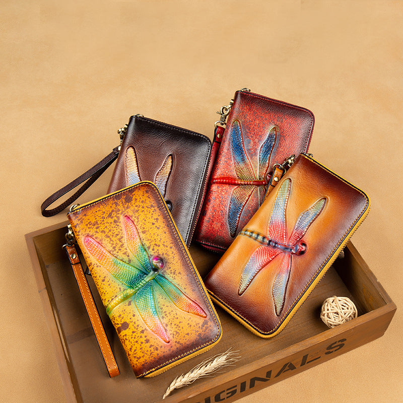 Dragonfly Real Leather Wristlets HB1159