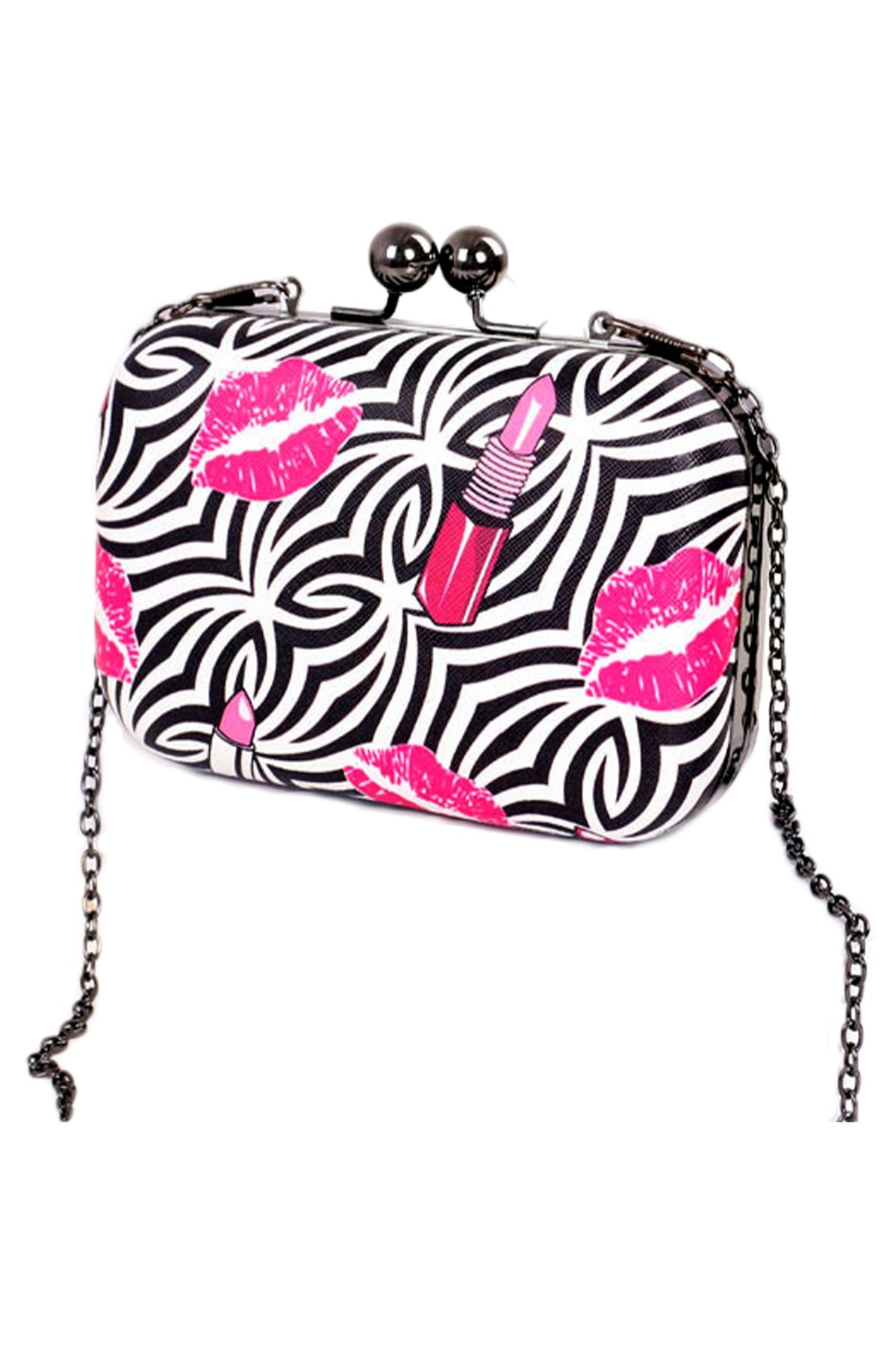 Zebra Lips Printed Crossbody HB1176