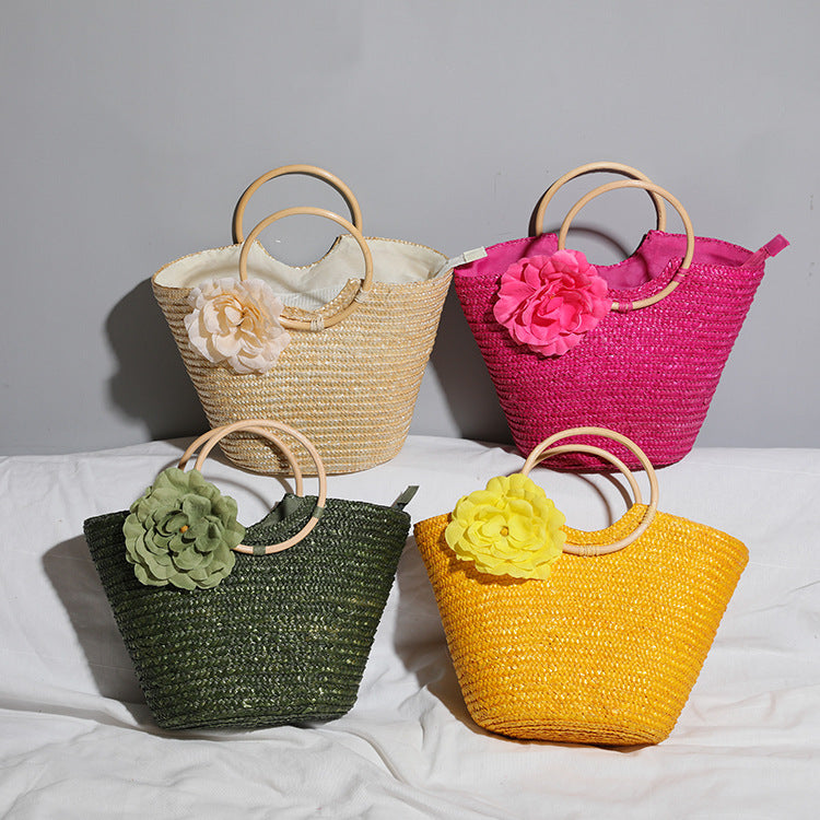 Floral Weave Tote Bag HB1213