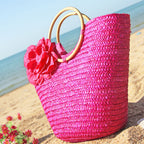 Floral Weave Tote Bag HB1213