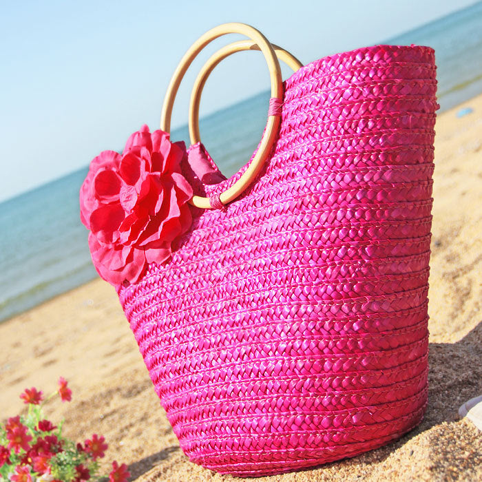 Floral Weave Tote Bag HB1213