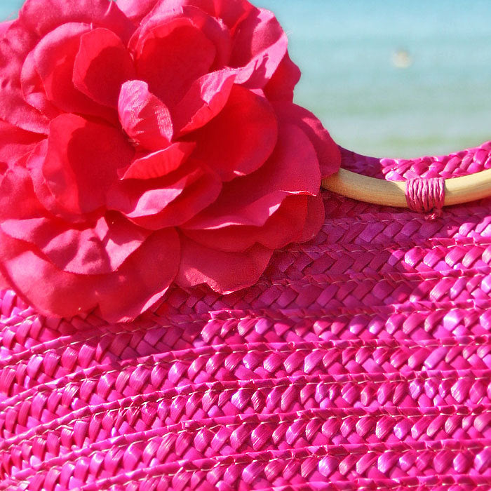 Floral Weave Tote Bag HB1213