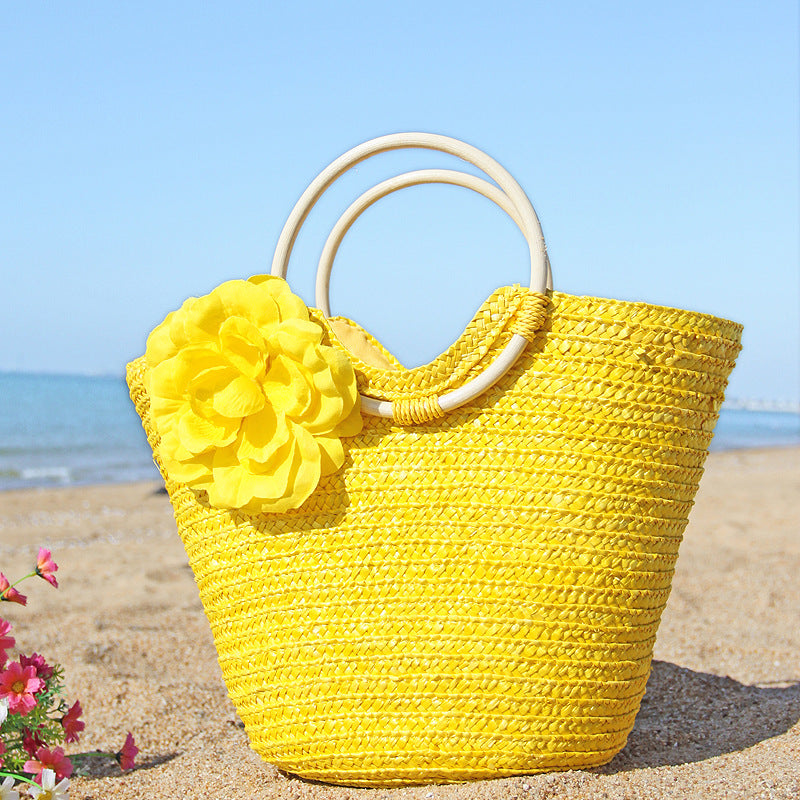 Floral Weave Tote Bag HB1213