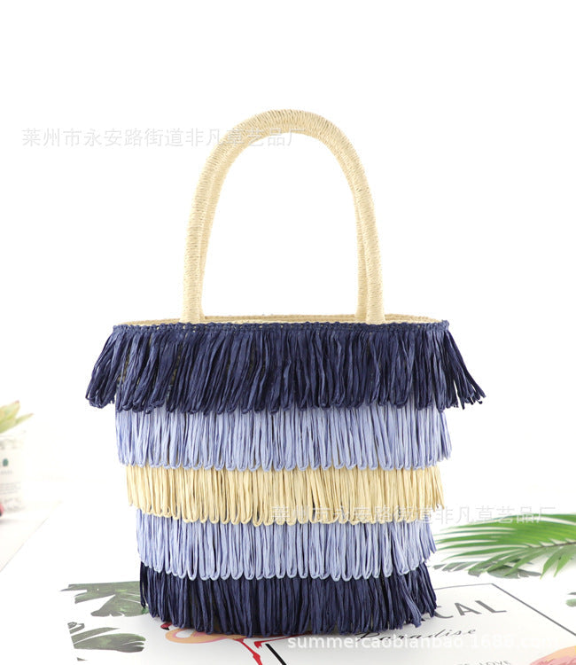 Braided Tassel Tote Bag HB1221