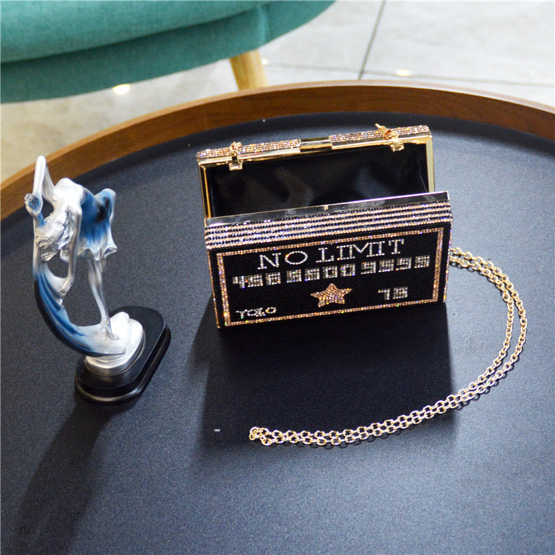 Credit Card Rhinestone Clutch HB1273