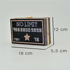 Credit Card Rhinestone Clutch HB1273