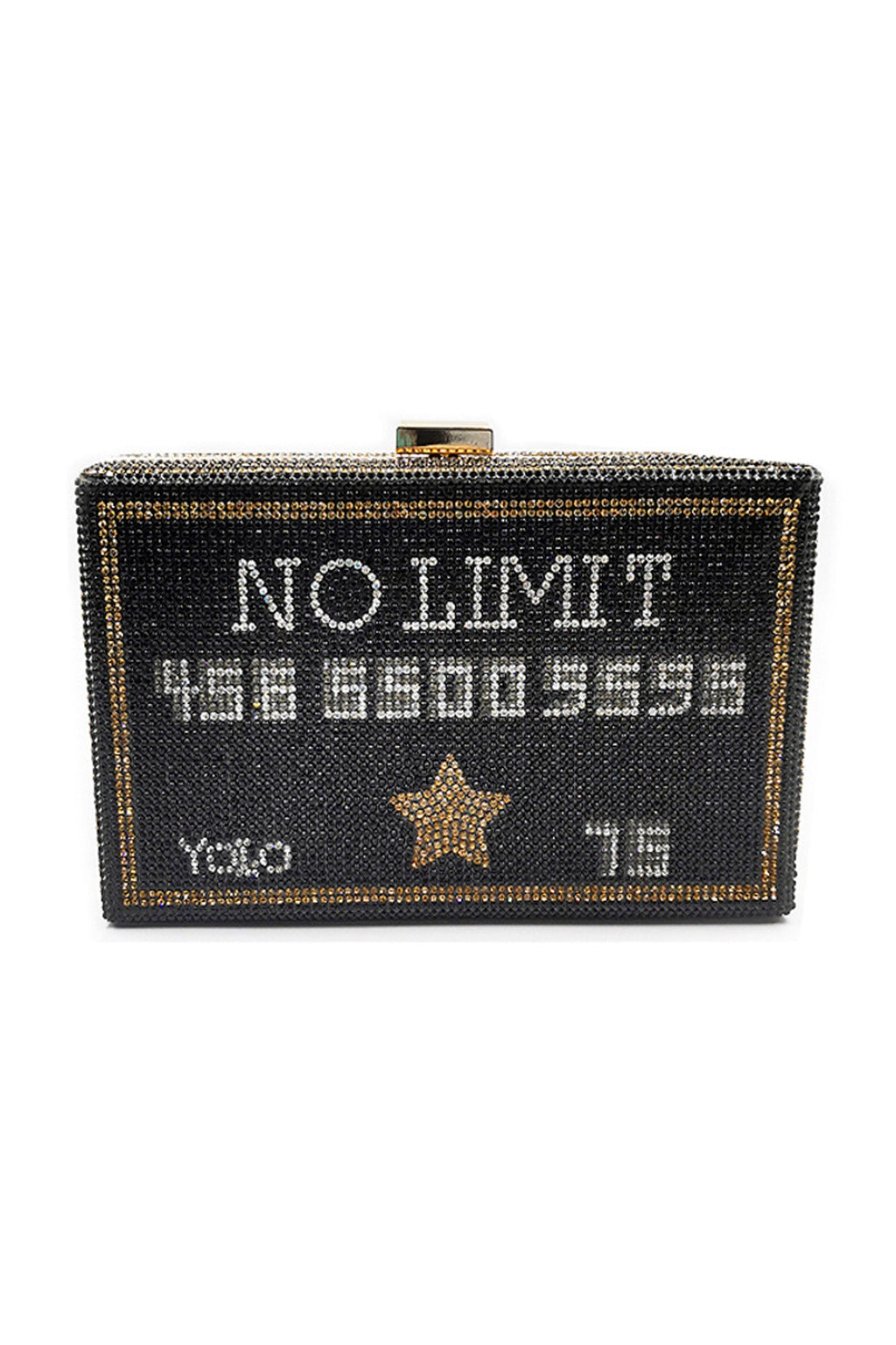 Credit Card Rhinestone Clutch HB1273