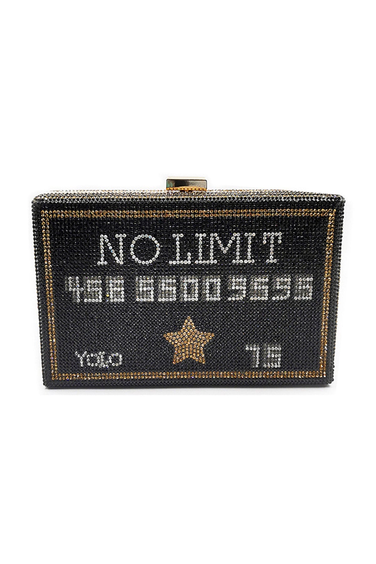 Credit Card Rhinestone Clutch HB1273