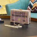 Credit Card Rhinestone Clutch HB1273