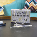 Credit Card Rhinestone Clutch HB1273