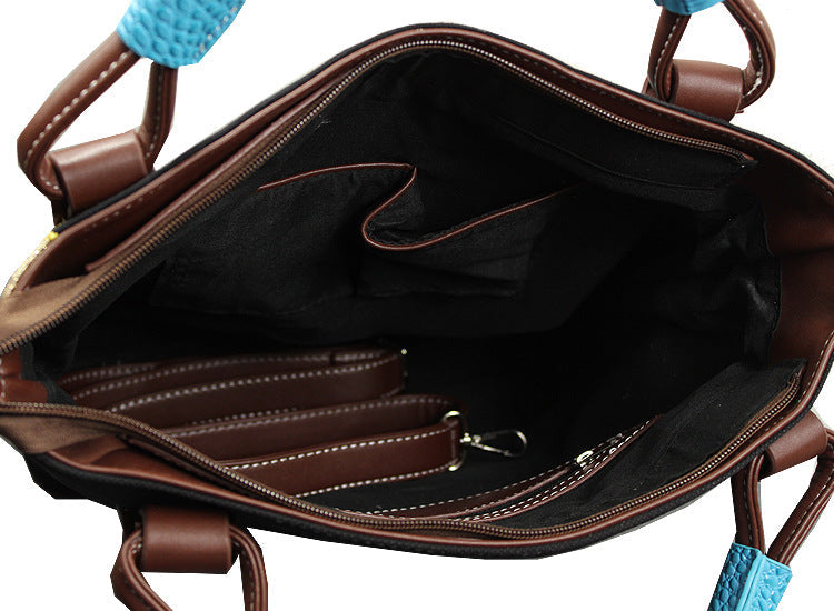 Printed Pu Leather Tote Bag HB1317