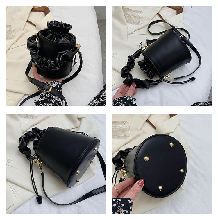 Pu Leather Bucket Bag HB1335