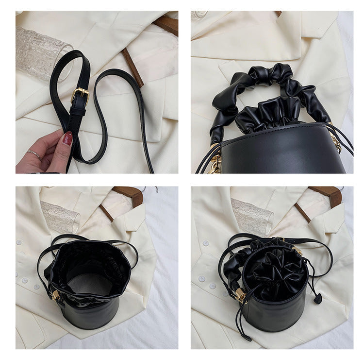 Pu Leather Bucket Bag HB1335