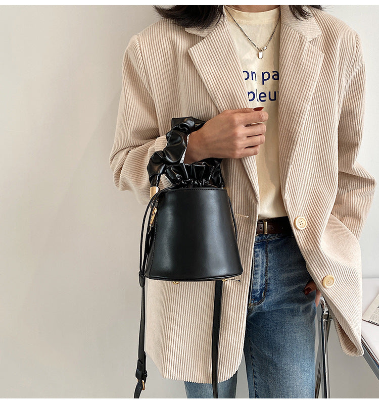 Pu Leather Bucket Bag HB1335