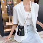 Crocodile Pattern Pu Leather Bucket Bag HB1336