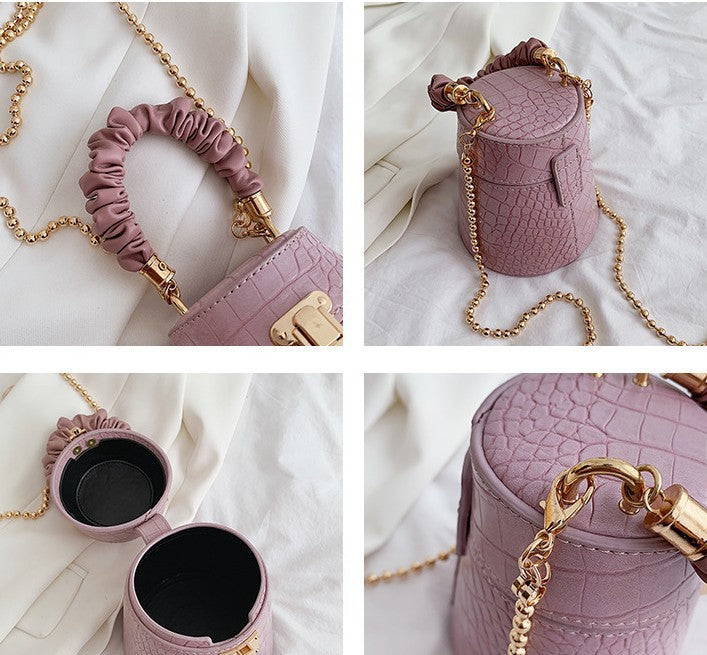 Crocodile Pattern Pu Leather Bucket Bag HB1336