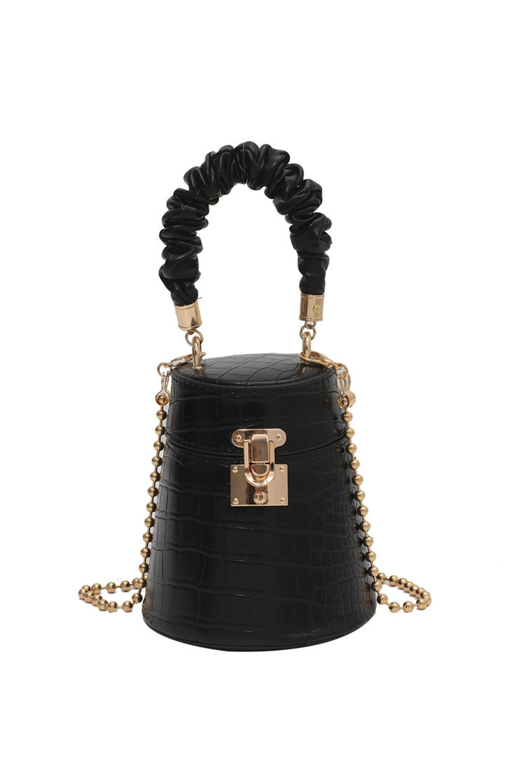 Crocodile Pattern Pu Leather Bucket Bag HB1336