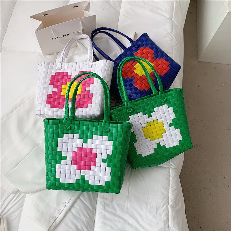 Flower Straw Tote Bag HB1376